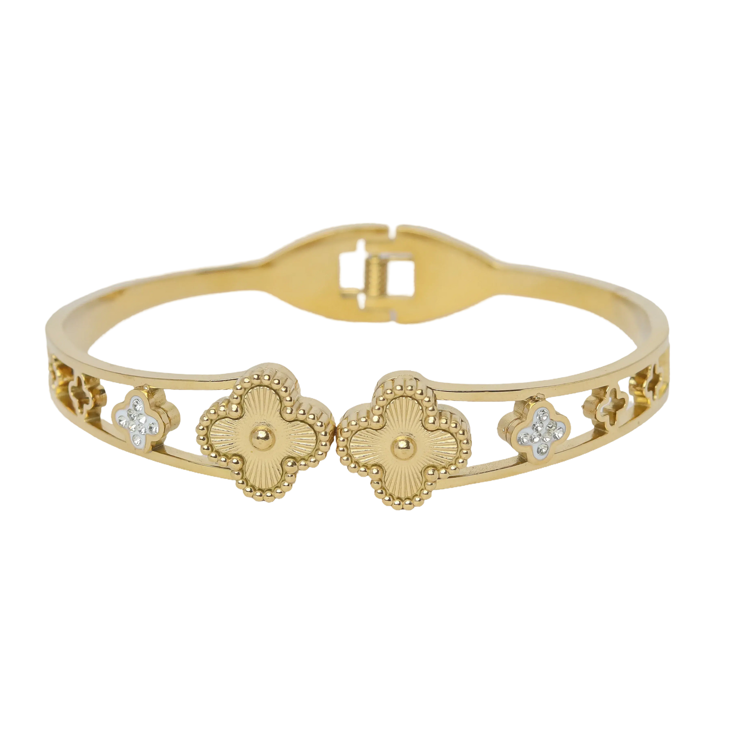 Clover Bangle with Cz