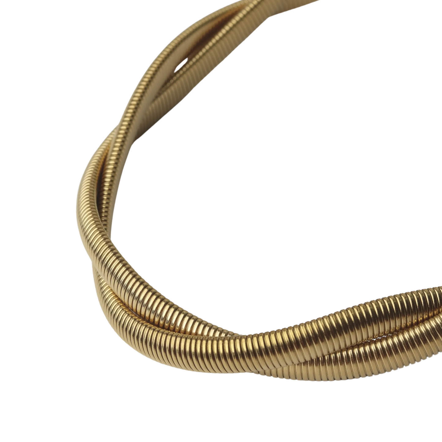 Twisted Choker with Link Chain