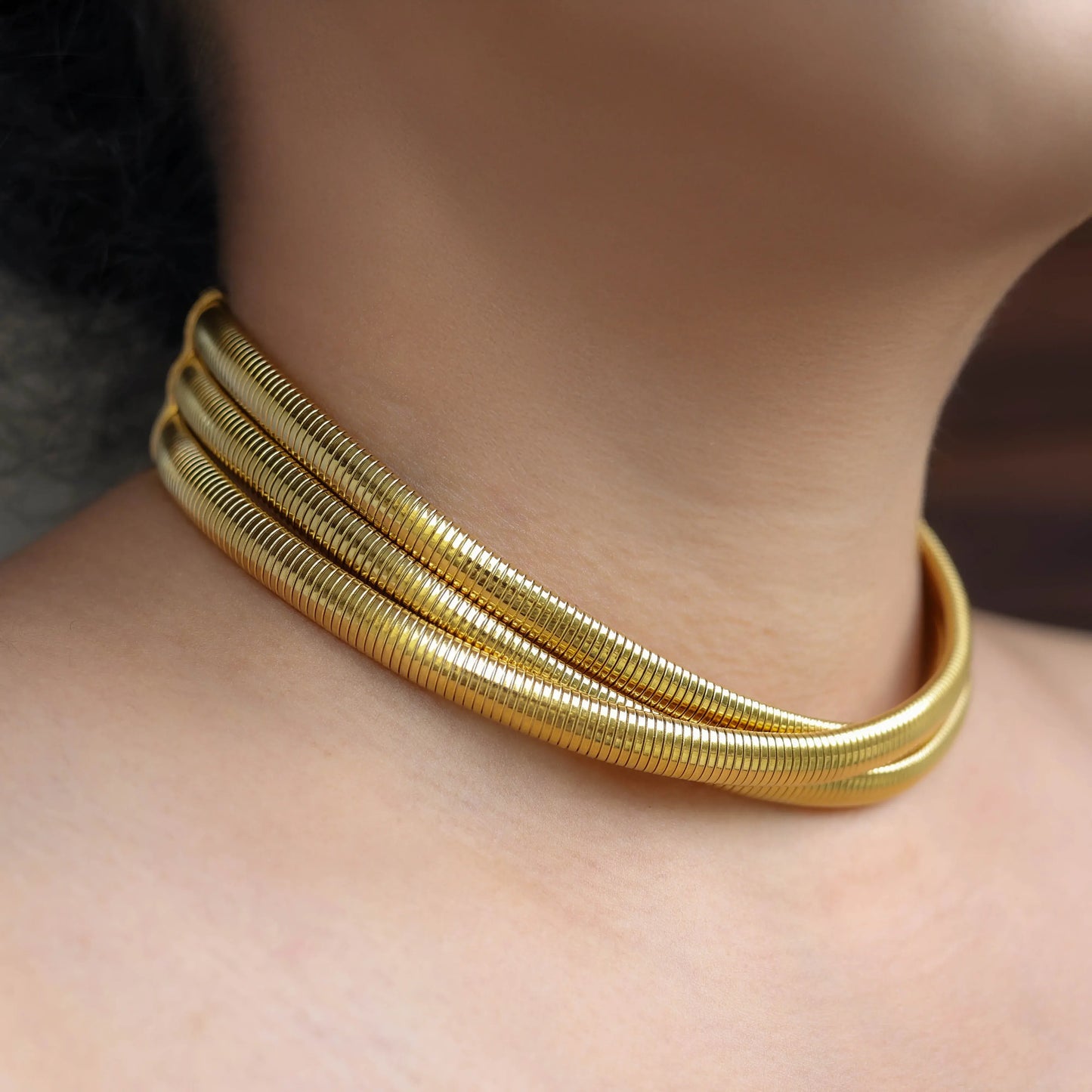 Layered Choker - Gold
