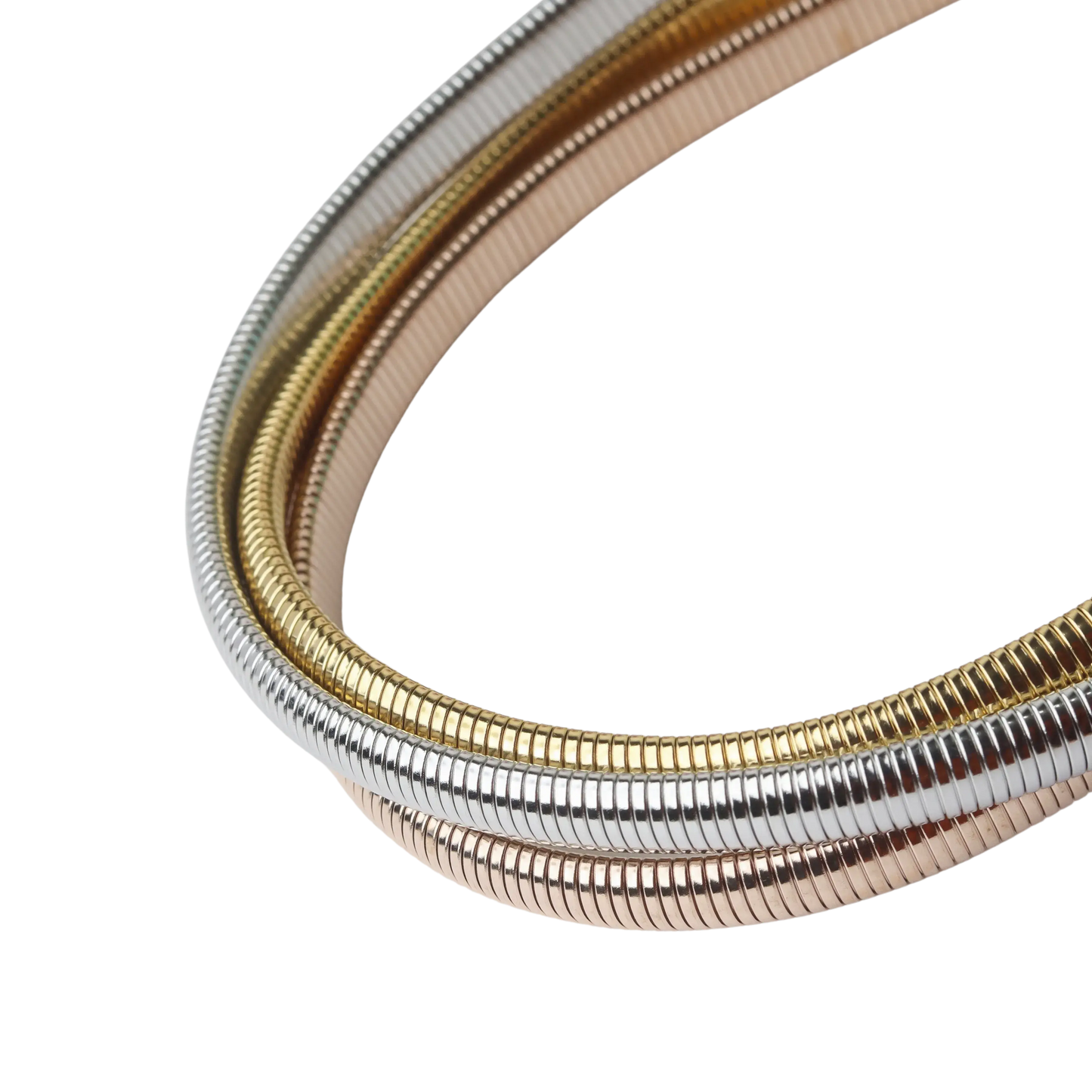 Tricolor Layered Choker