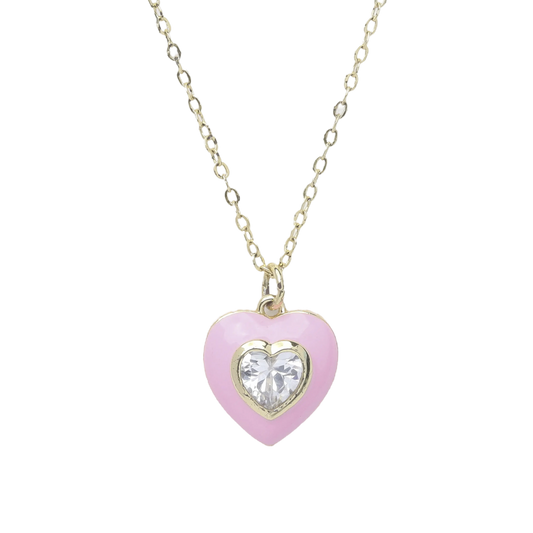 Pink Heart Necklace