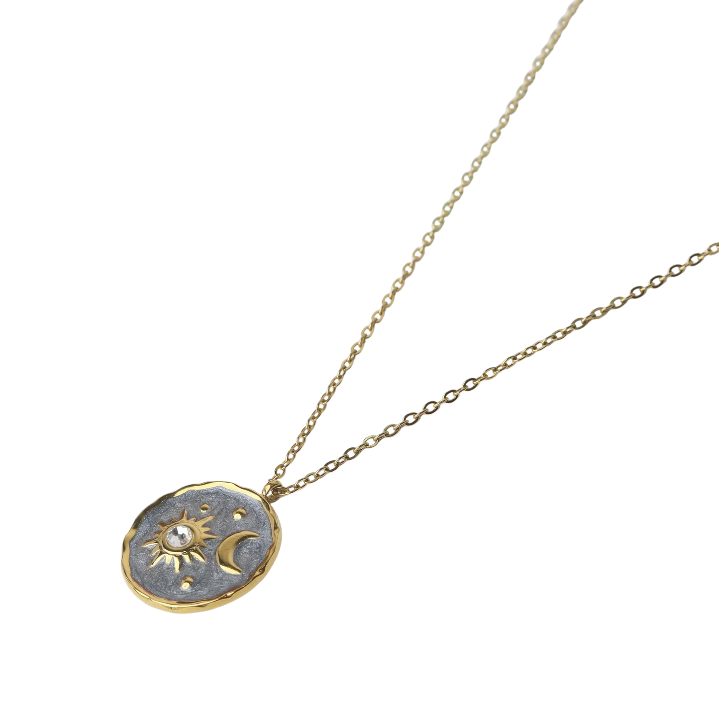 Enamel Sun n Moon Chain