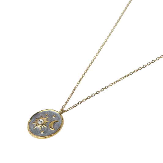 Enamel Sun n Moon Chain