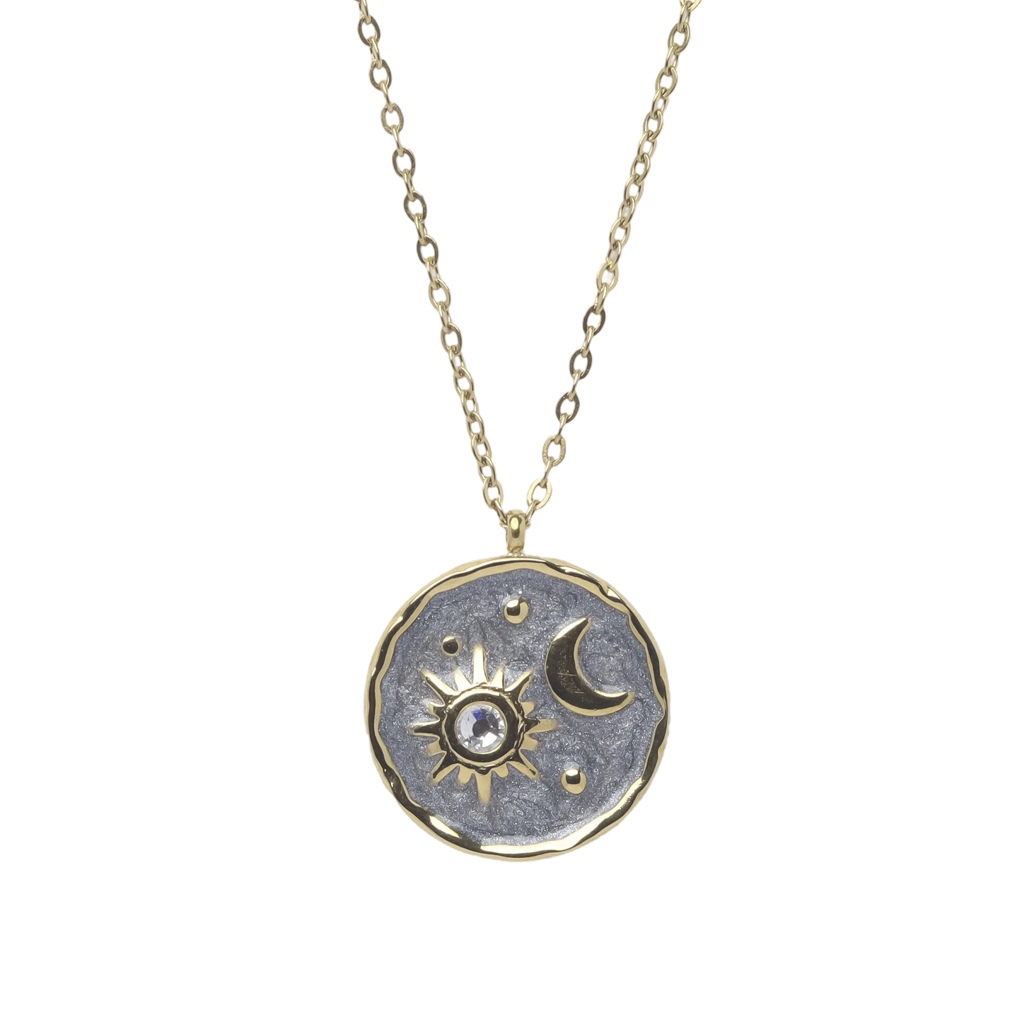 Enamel Sun n Moon Chain
