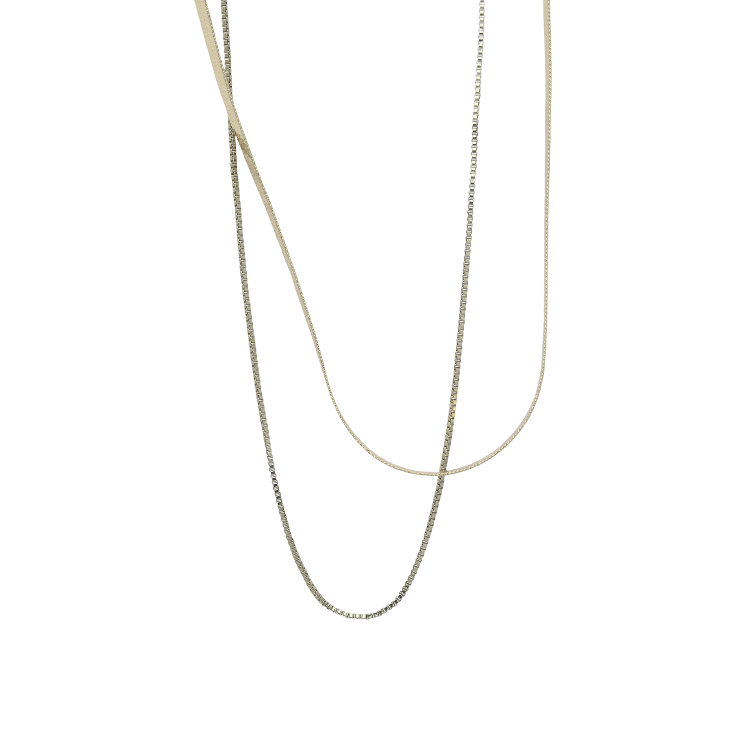 Alice Layered Herringbone Necklace