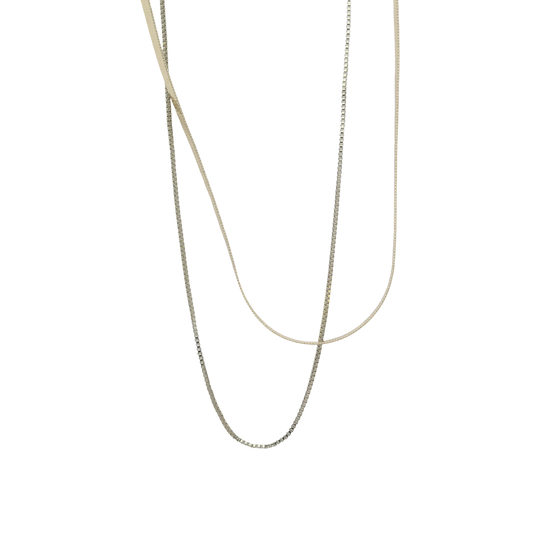 Alice Layered Herringbone Necklace