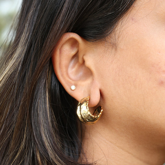 Chunky Hoop Earrings