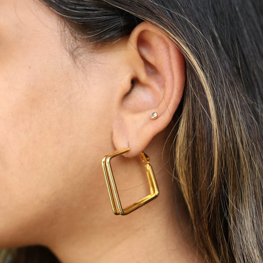 Square Hoop Earrings