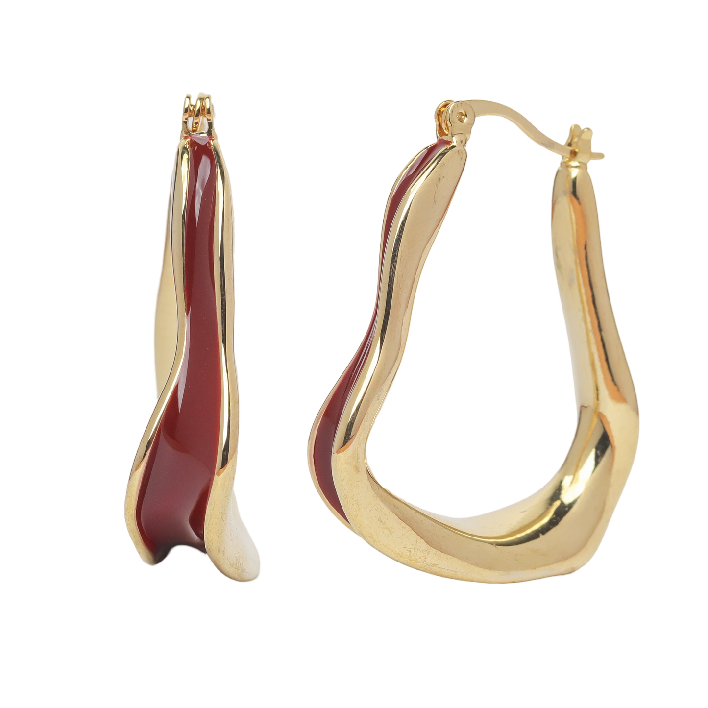 Luna Hoops- Maroon