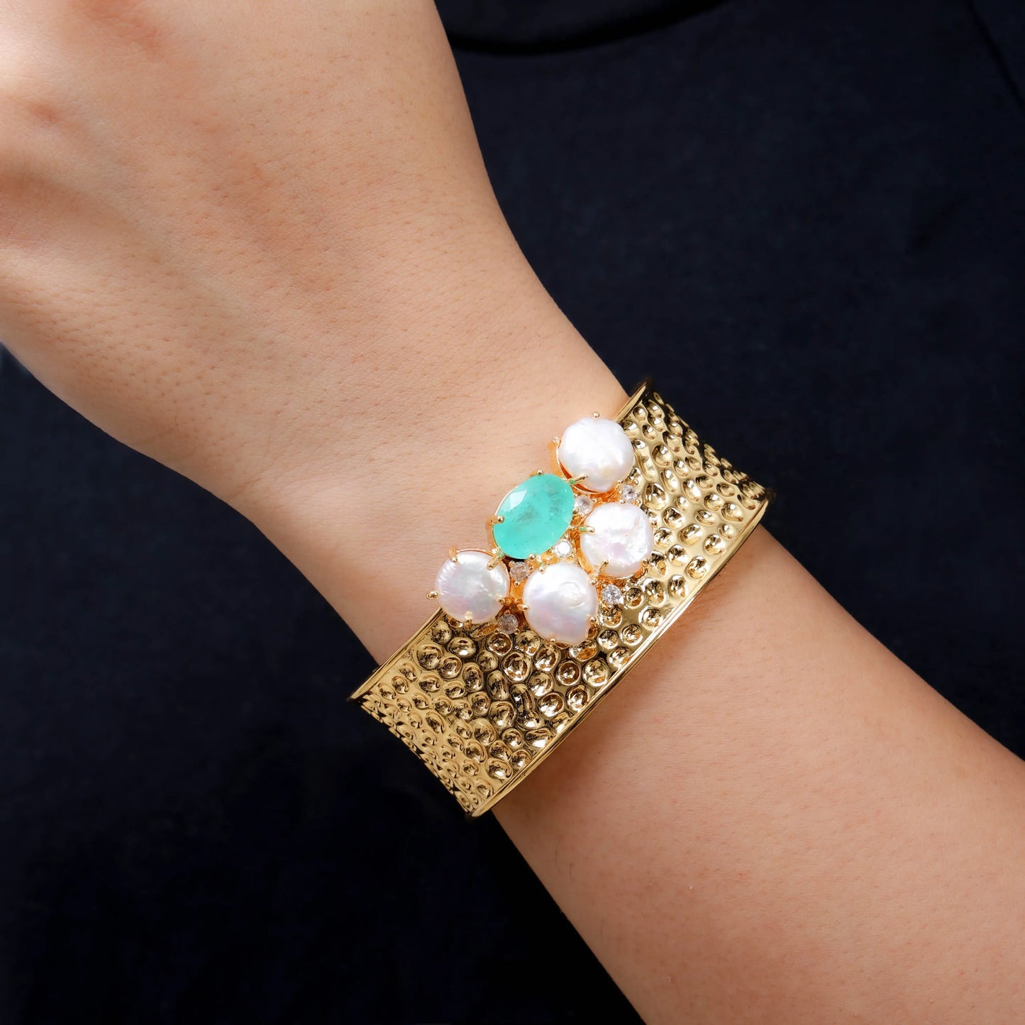 Statement Gemstone Bangle