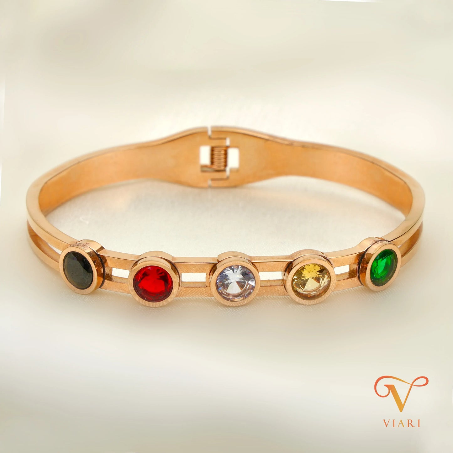 Multi Gemstone Bangle