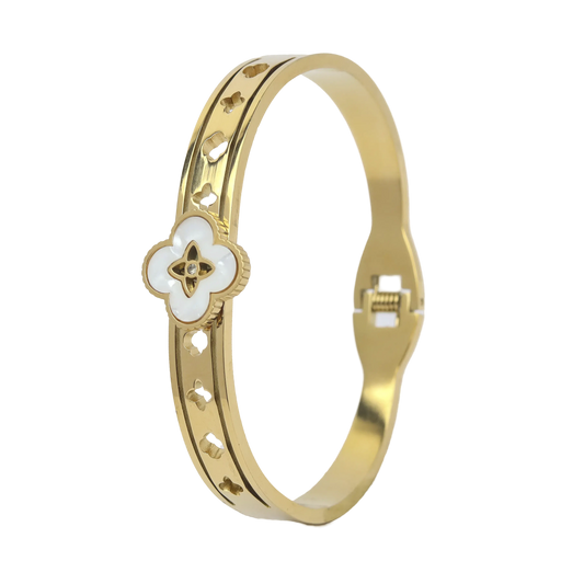 Clover Bracelet - White