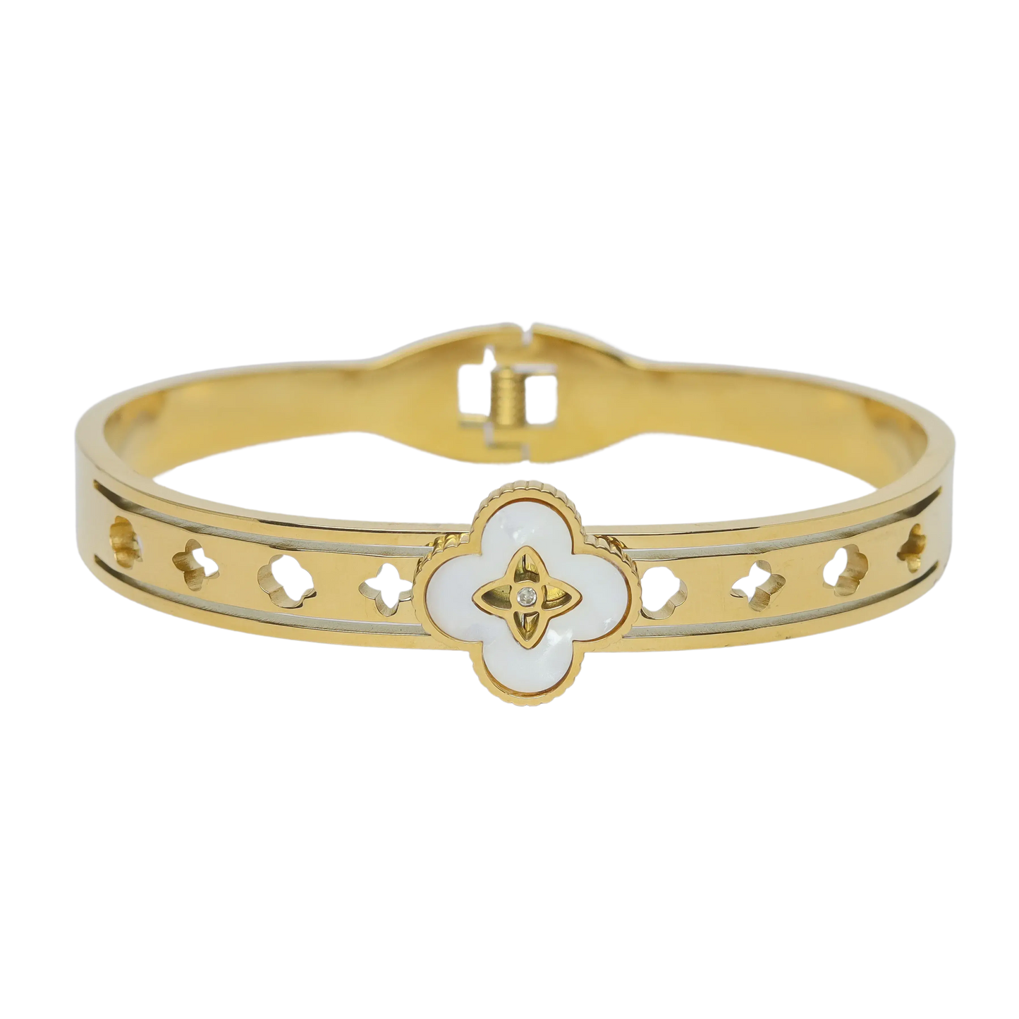Clover Bracelet - White