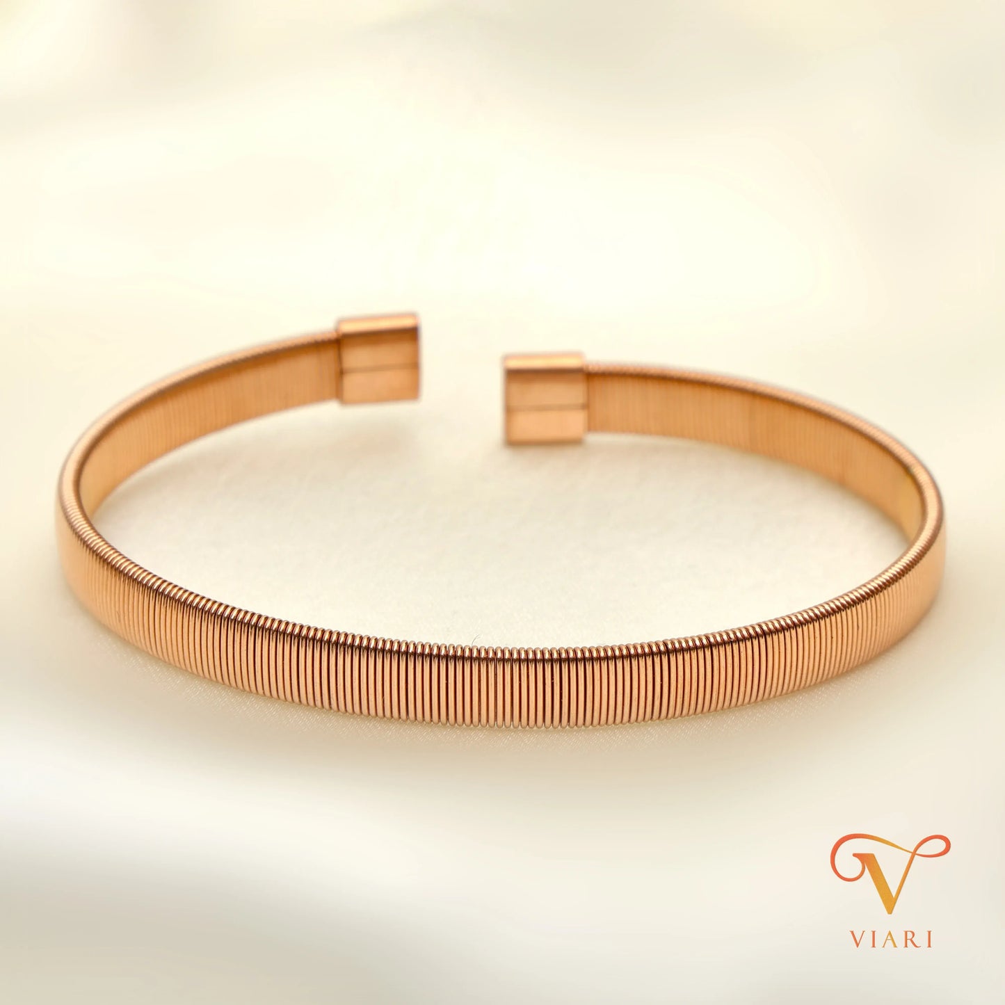 Stackable Cuff Bangle - Rose Gold