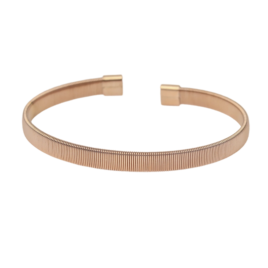 Stackable Cuff Bangle - Rose Gold