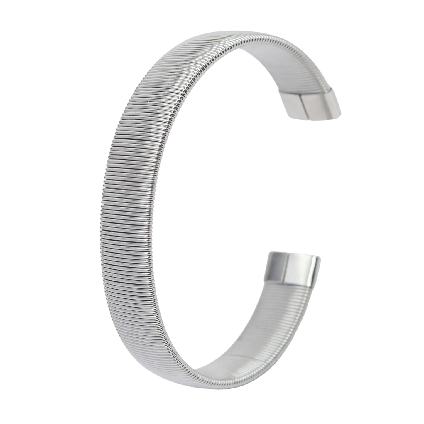 Rome Cuff Bangle - Silver