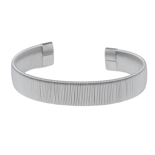 Rome Cuff Bangle - Silver
