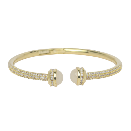 Mia Bangle with Cz - Gold