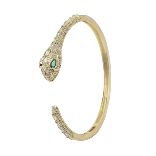 Serpent Bangle with Cz