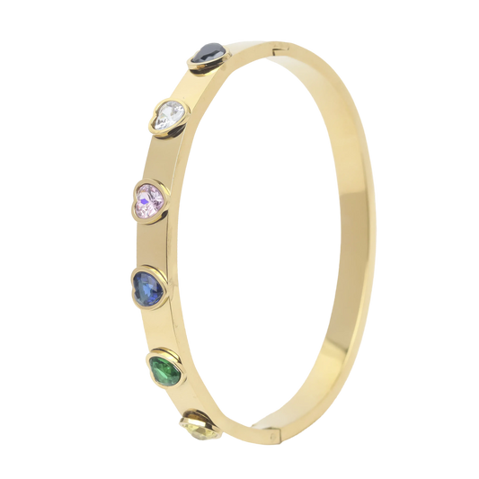 Heart Bangle - Multi Color