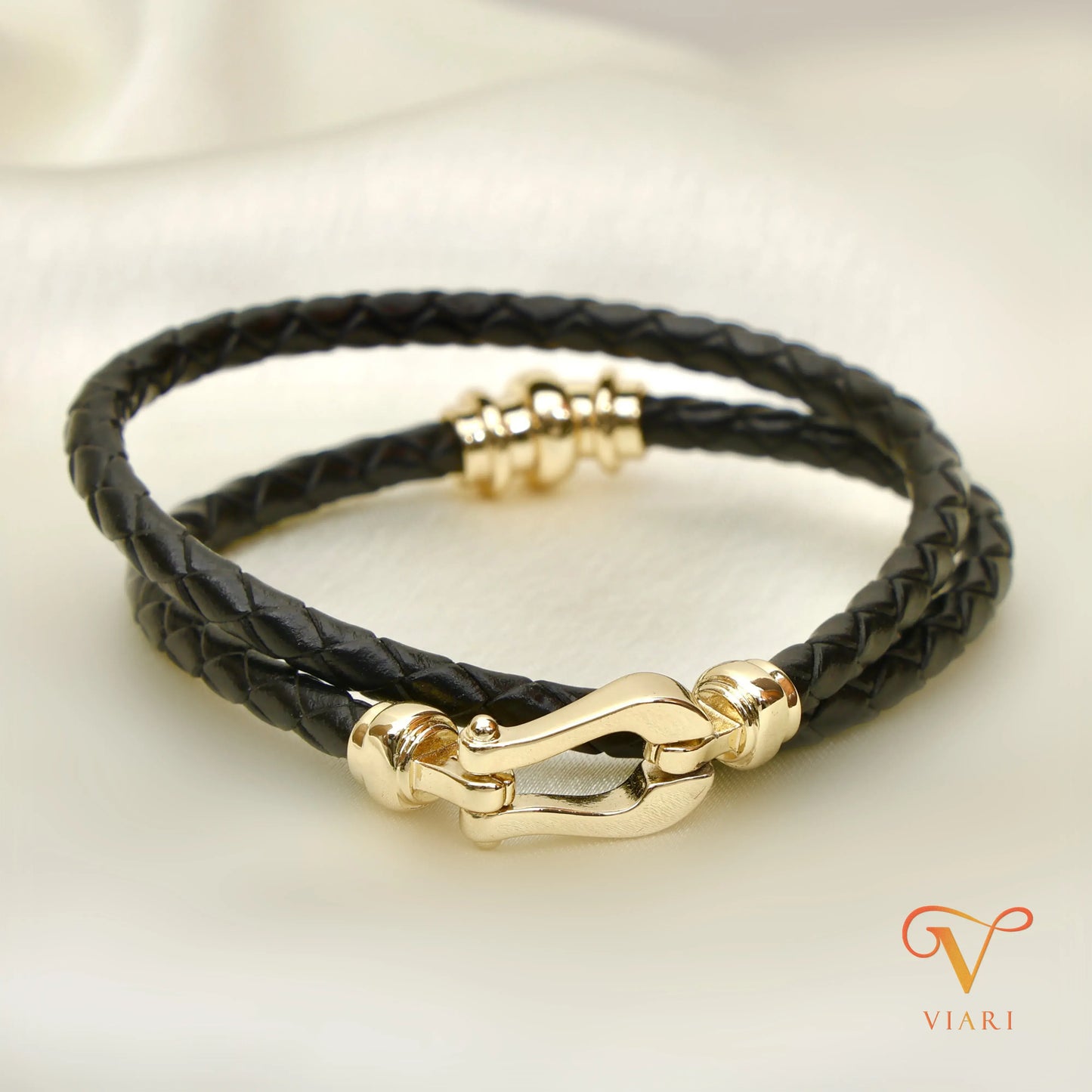 Leather Layer Bracelet - Black