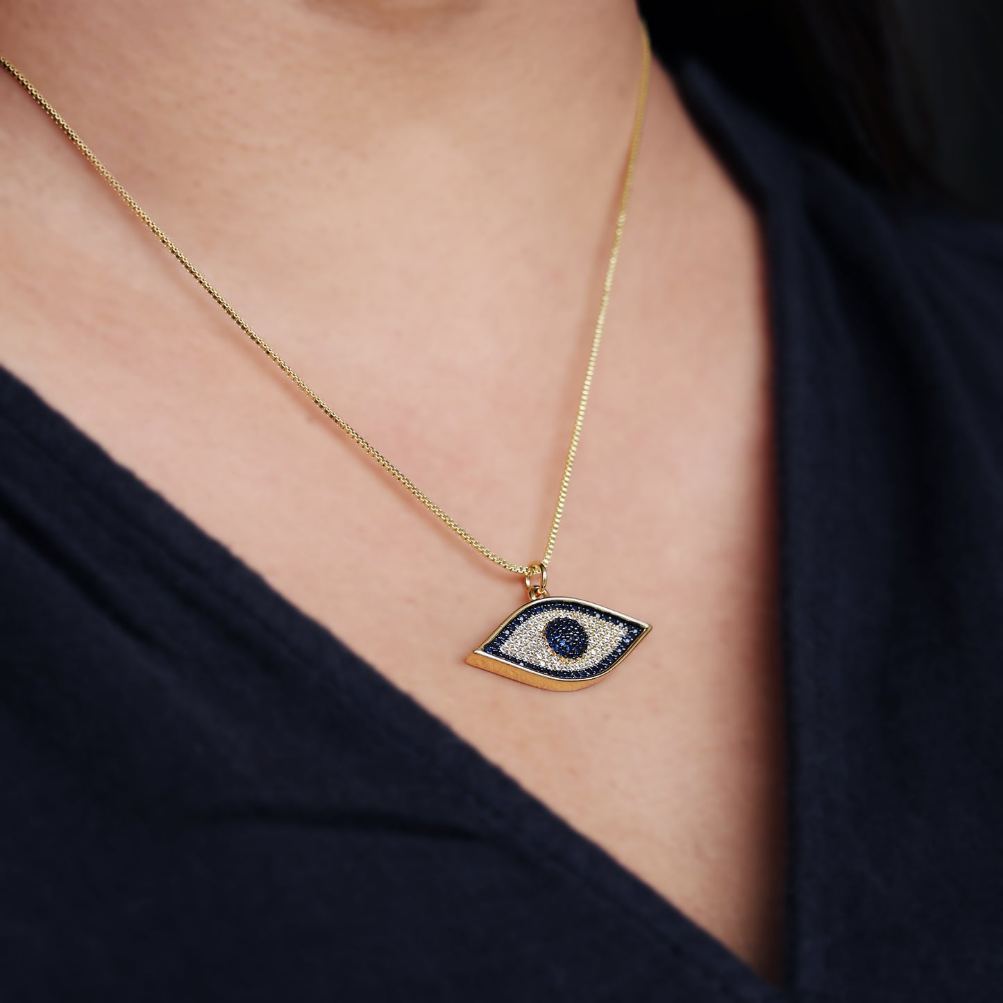 Evil Eye Chain - Green