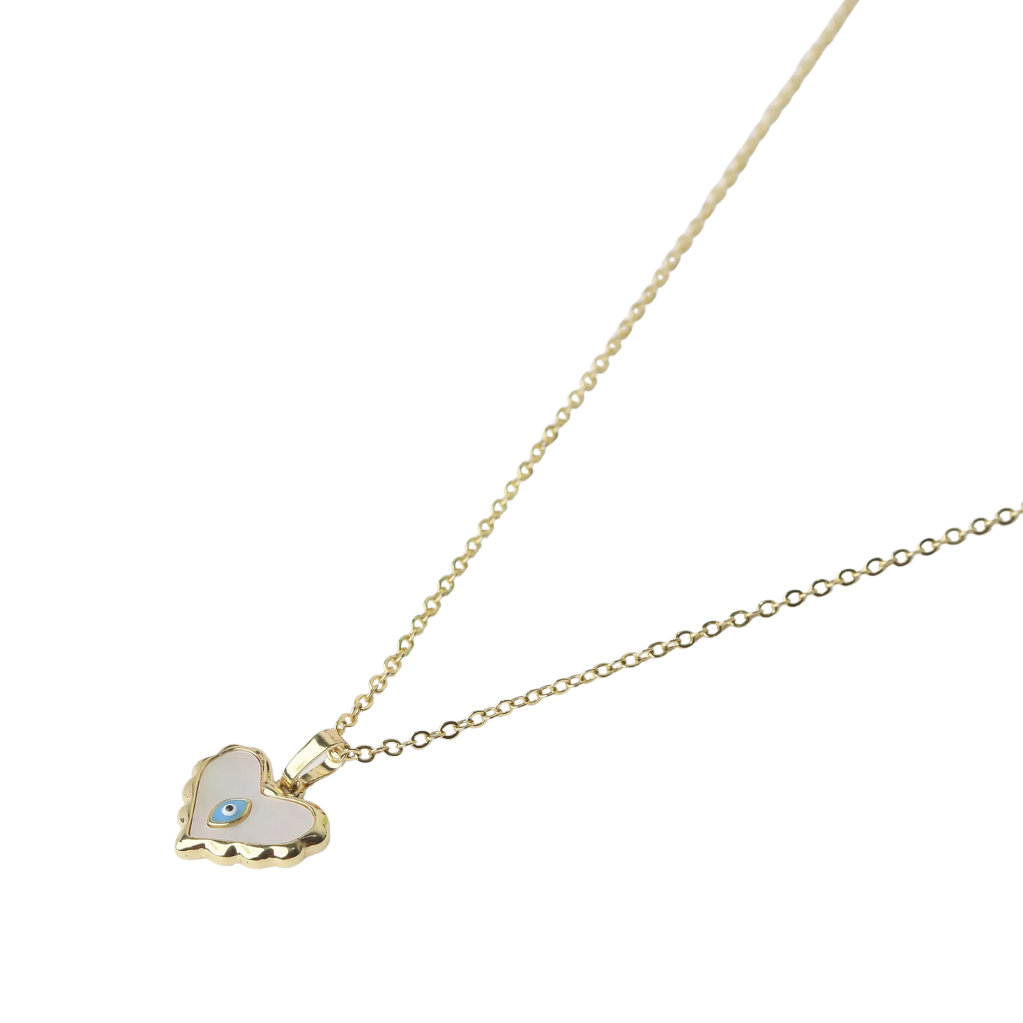 Mother Of Pearl Heart Chain