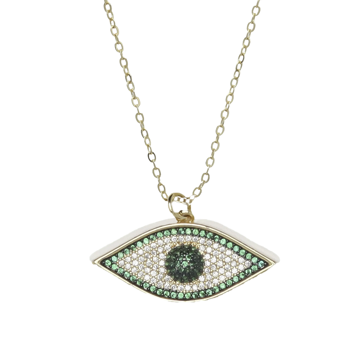 Evil Eye Chain - Green