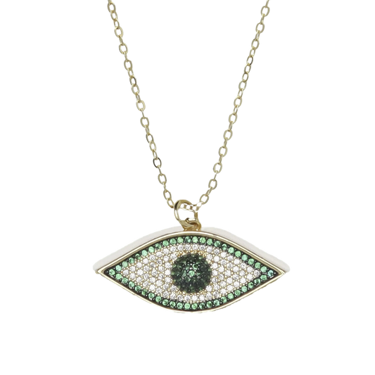 Evil Eye Chain - Green