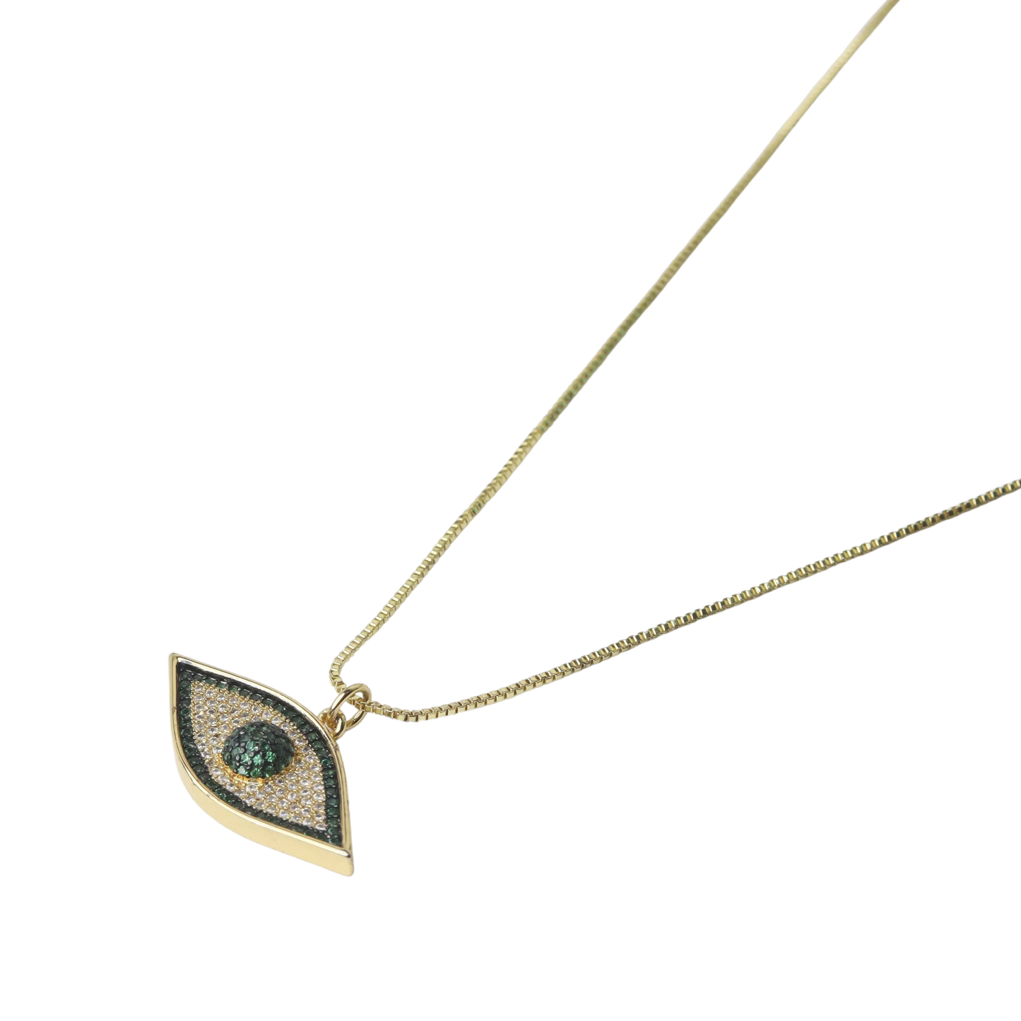 Evil Eye Chain - Green