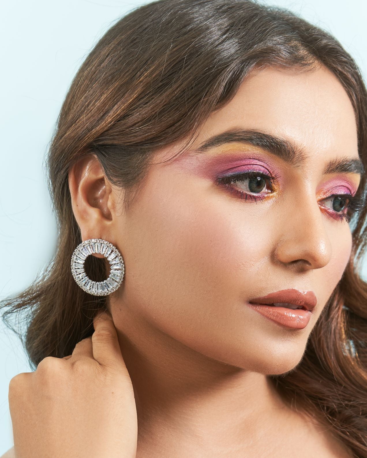 Harmonia Circle Stud Earrings