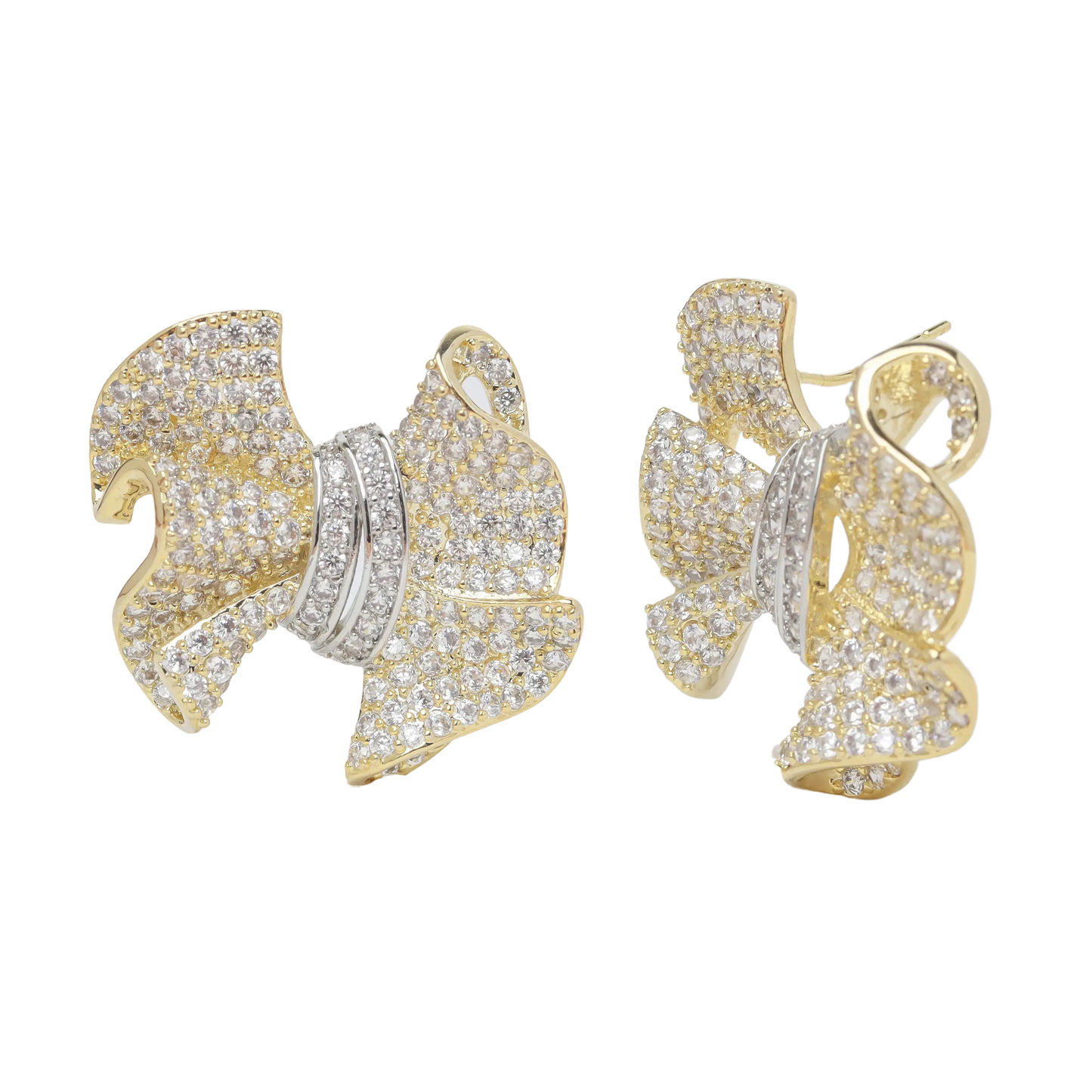 Cz Bow Earrings