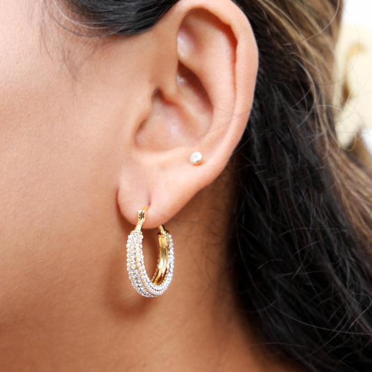 Cz Hoop Earrings