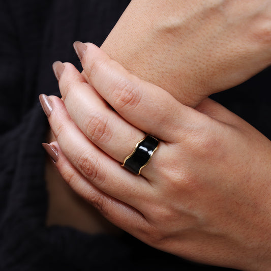 Enamel Wave Ring