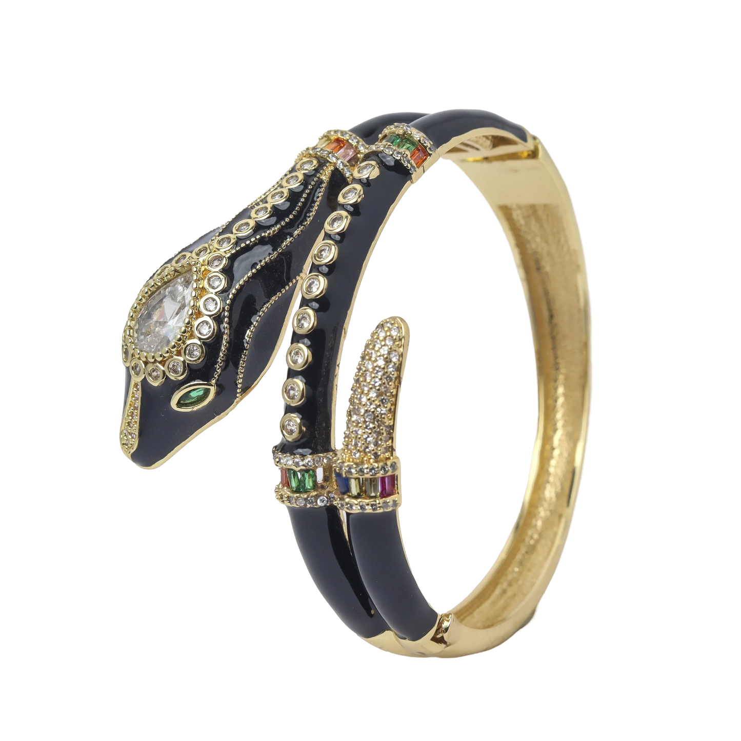 Veronica Serpent Bangle with Cz