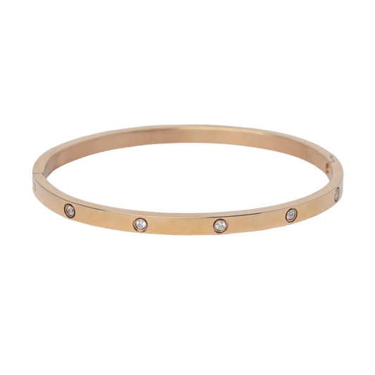 Dainty Classic Bangle with Stones