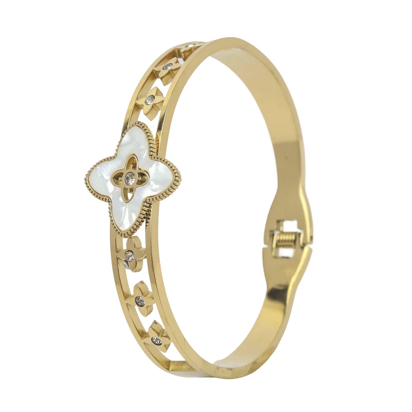 Clover Bracelet - White
