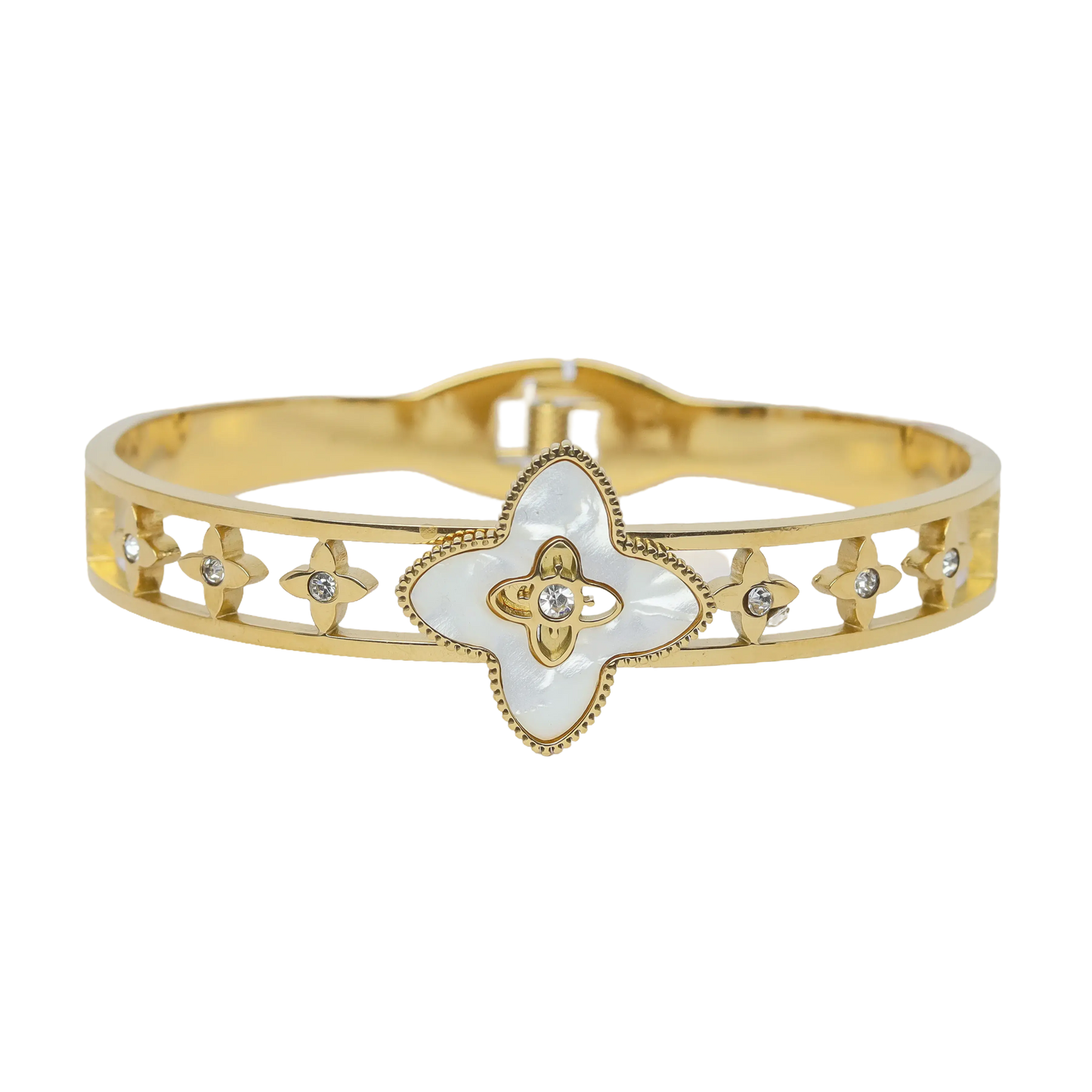 Clover Bracelet - White