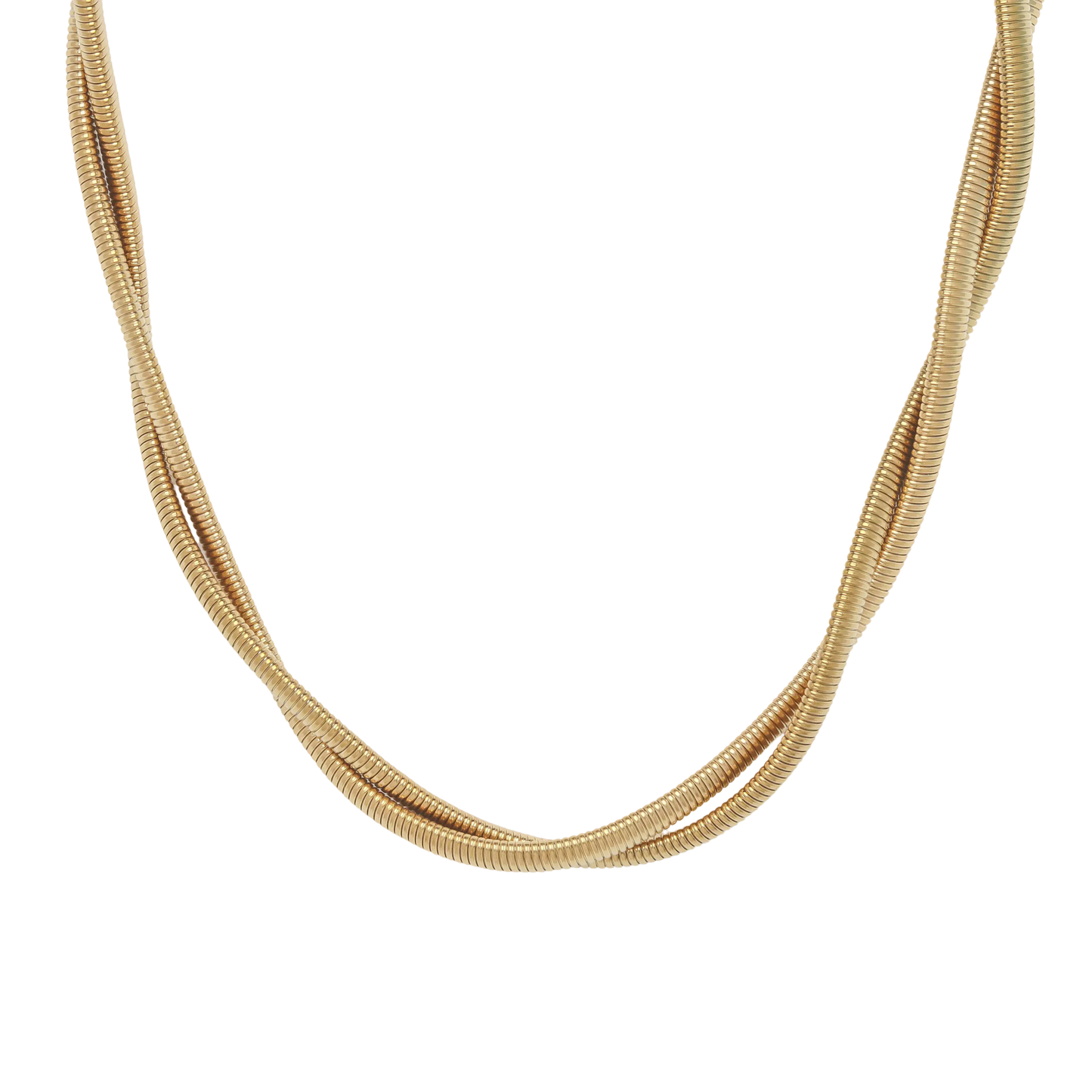 Twisted Choker with Link Chain