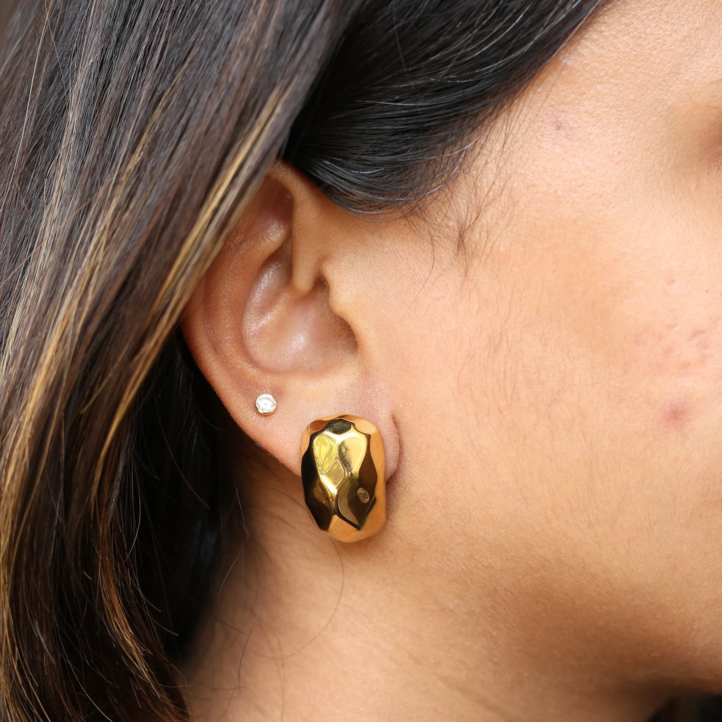 Honeycomb Stud Earrings