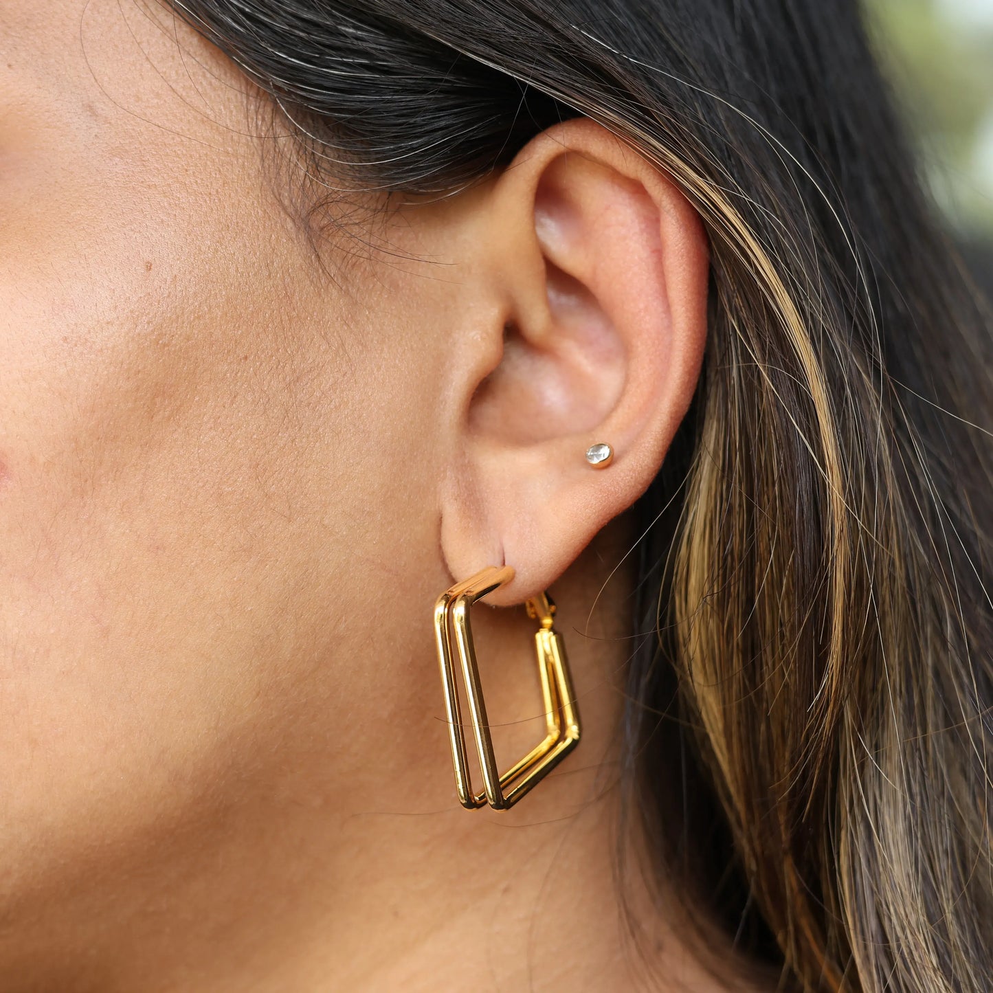 Square Hoop Earrings