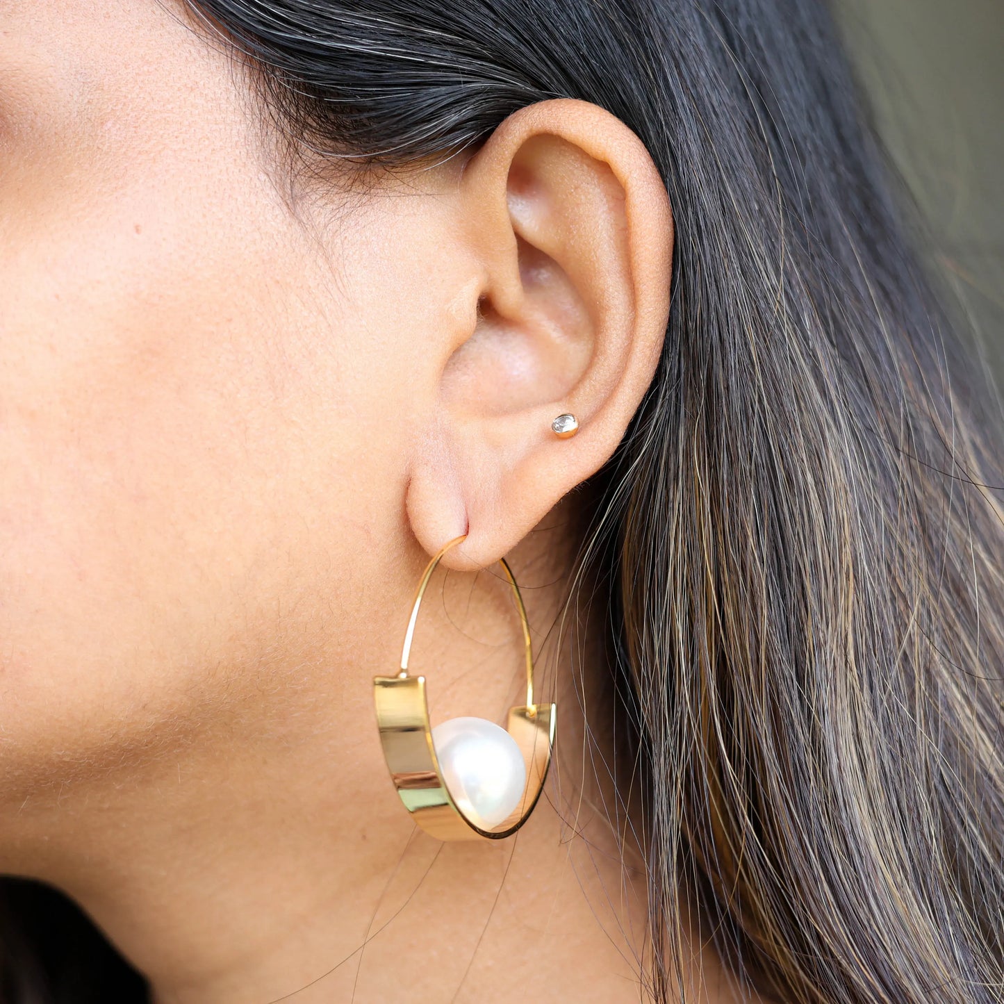 Grace Hoop Earrings