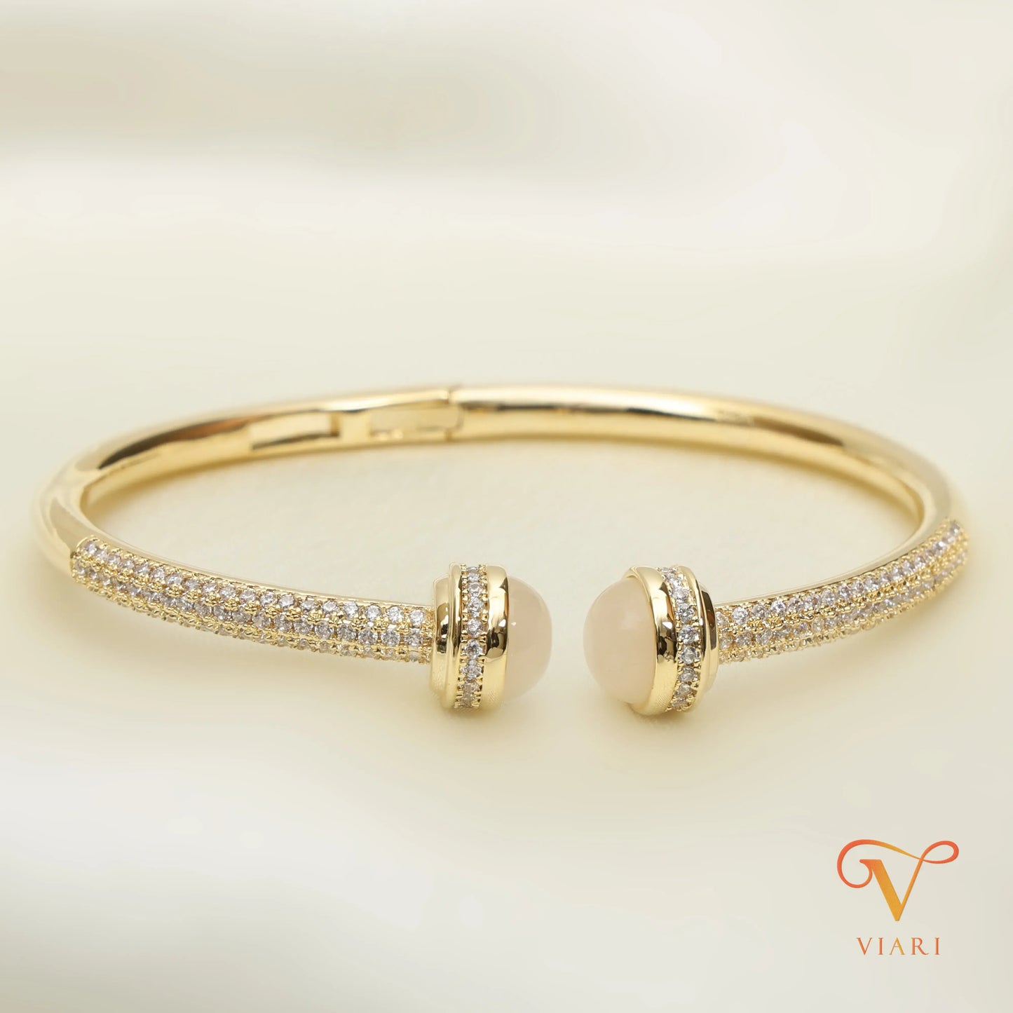 Mia Bangle with Cz - Gold