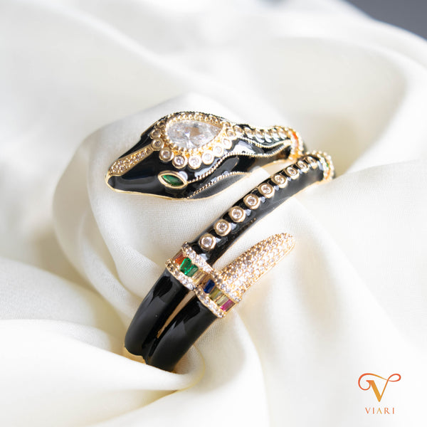 Veronica Serpent Bangle with Cz
