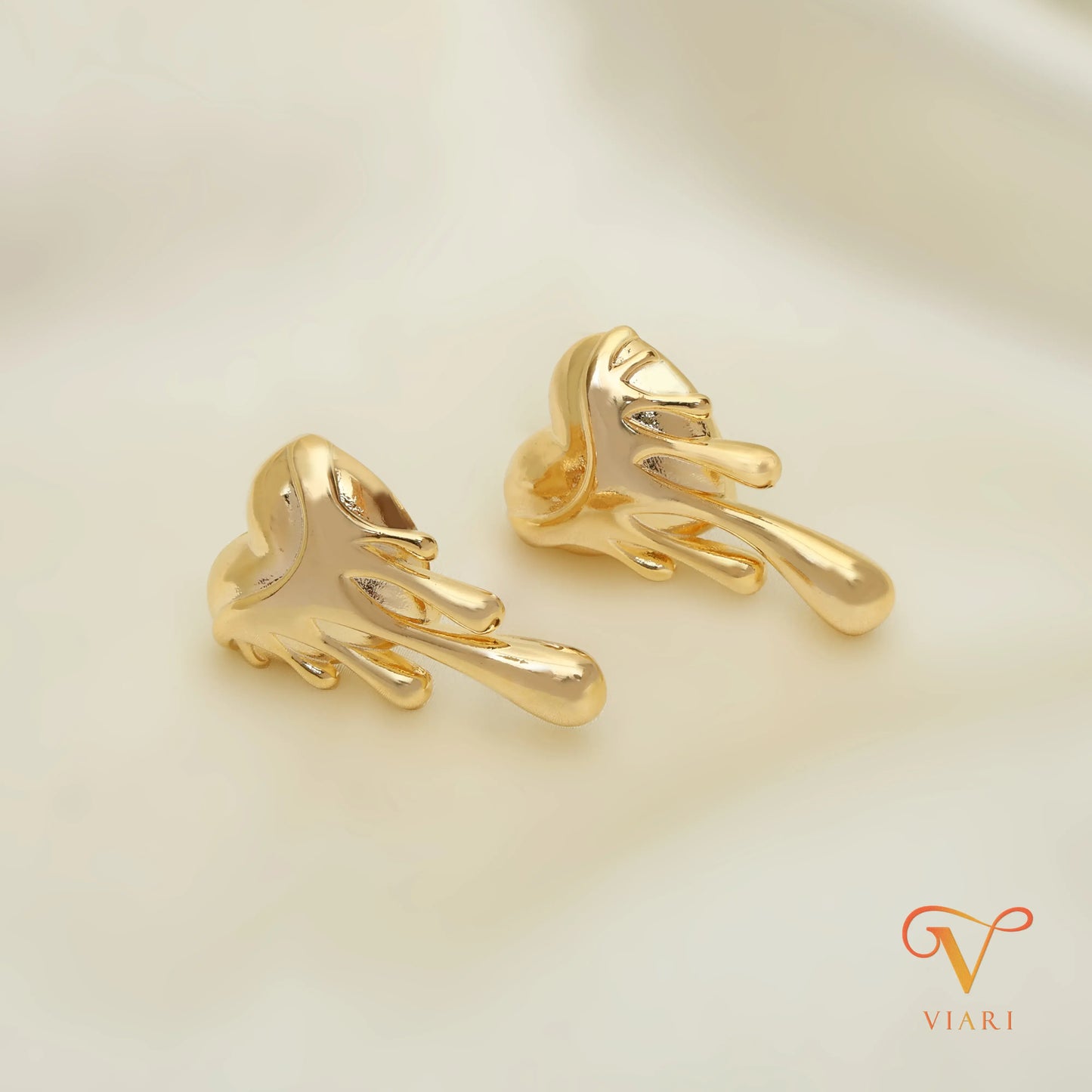 Drip Heart Studs