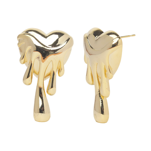 Drip Heart Studs