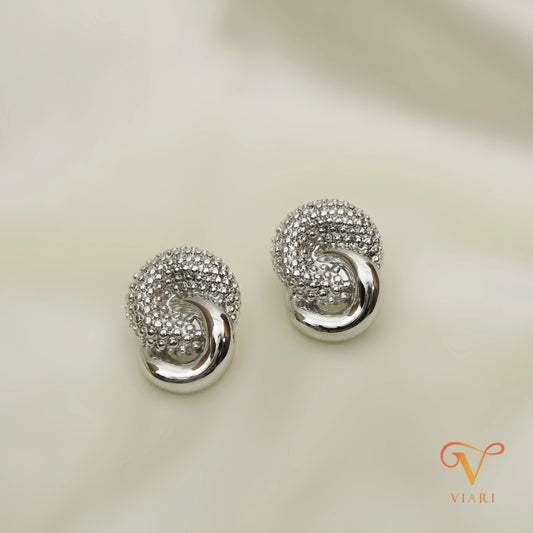 Lolo Stud Earrings - Silver