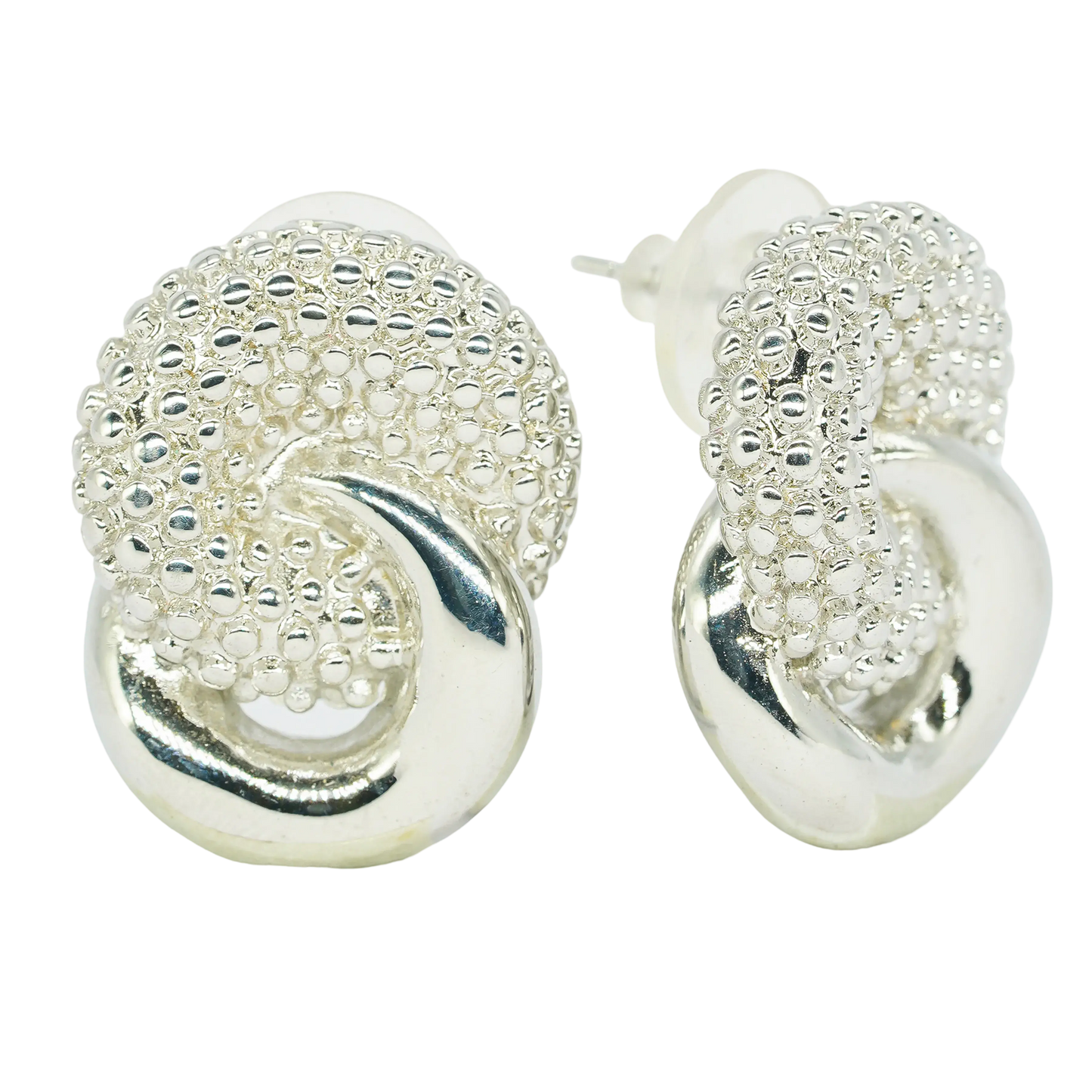 Lolo Stud Earrings - Silver