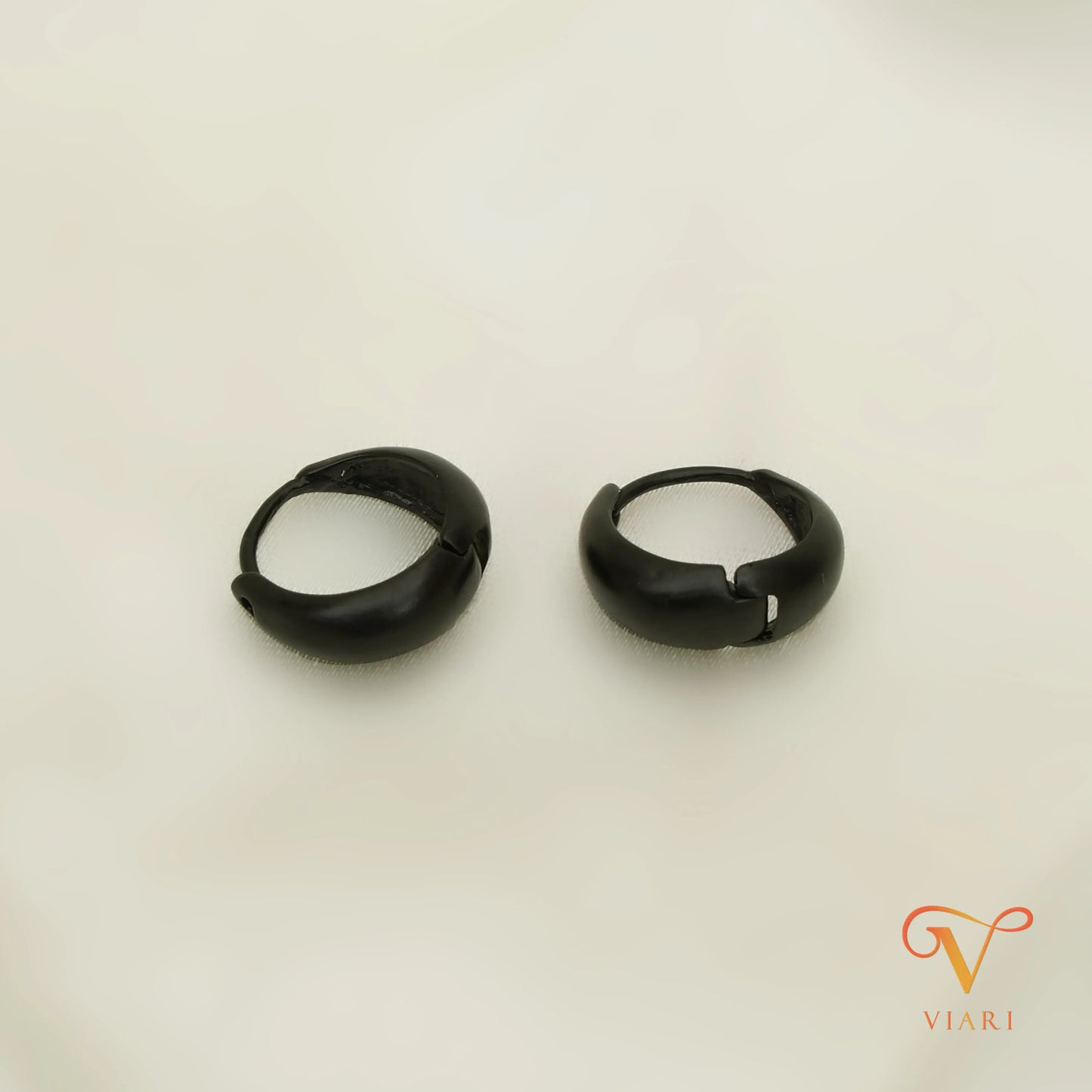 Mini Hoop Earrings - Black