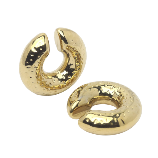 Textured Ear Cuff - Gold